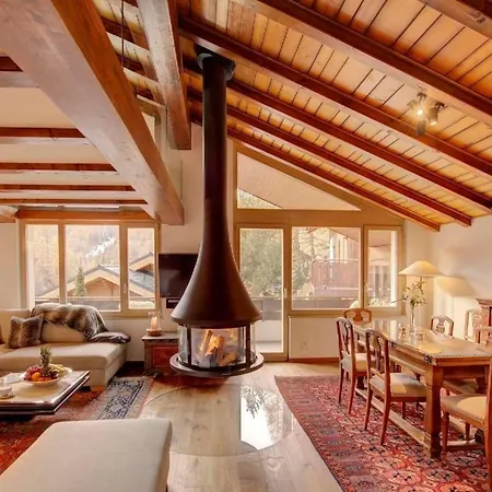 Penthouse Zen - Matterhornblick- 2 Min- Vom Lift Entfernt By Interhome * زيرمات